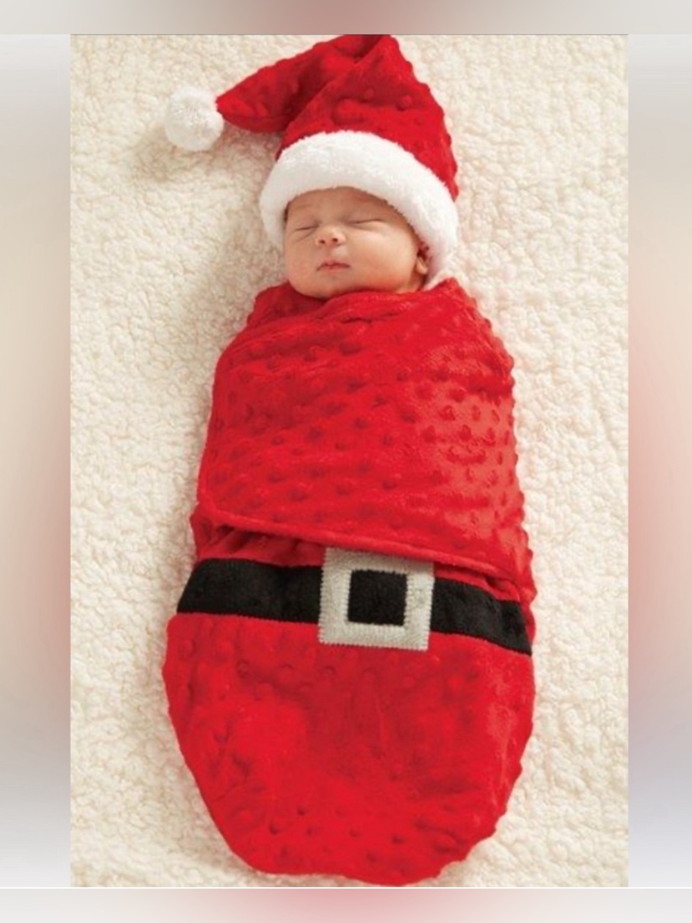 NWT 0-3 months Santa swaddle wrap for baby